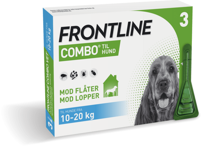 Frontline Combo loppemiddel 3 x 1,34ml til hund 10-20 kg