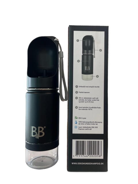 B&amp;B Luxury 3in1 Water bottle - double-sided stainless steel with good storage