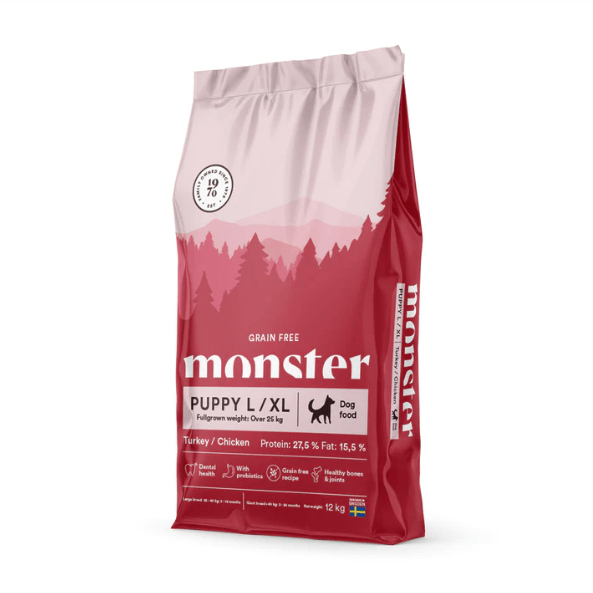 Monster Grain Free Puppy L/XL Chicken/Turkey 12 kg