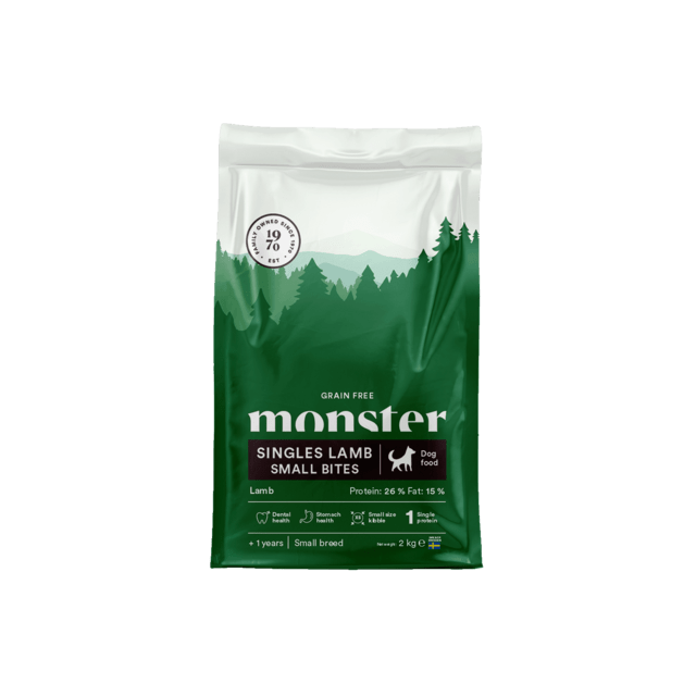 Monster Dog Grain Free single Små bidder af lam 12 kg