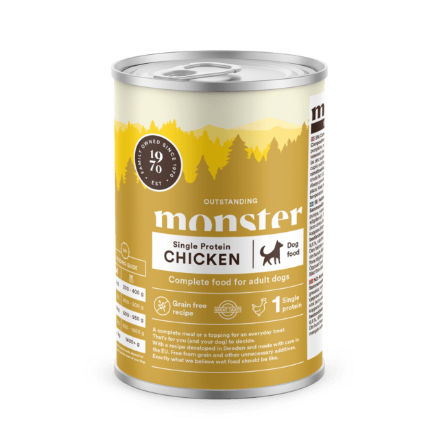 Monster Single protein kylling 400 g (udsolgt)
