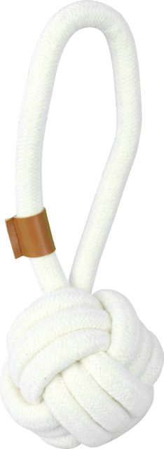 Pawise braided rope ball with handle