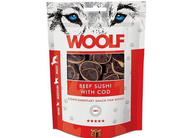 Woolf Beef Sushi with Cod 100g