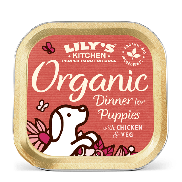 11 x Lily's kitchen Organic Dinner for Puppies 150g (UDSOLGT)
