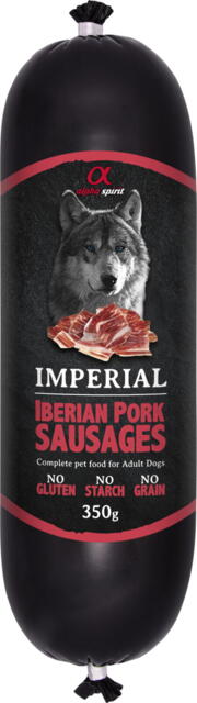 Alpha Spirit Imperial Iberian Pork Sausages Vådfoder 350g
