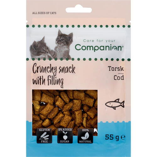 Companion Cat Crunchy med torsk