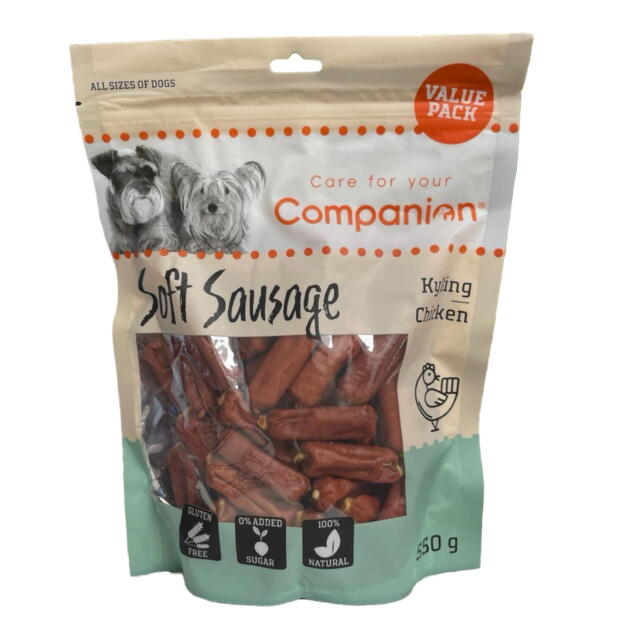 Companion Soft Sausage med Kylling 550g