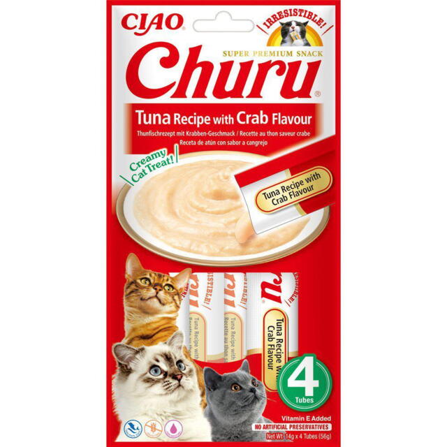 Churu Cat Creamy Tun & krabbe 4 Sticks