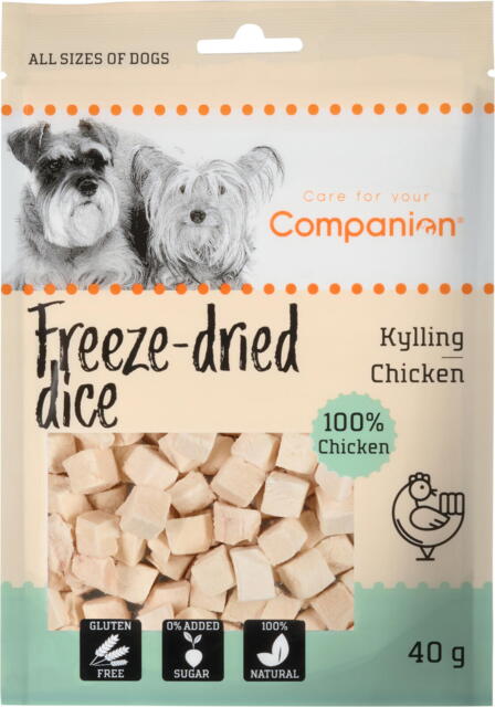 Companion Freeze-dried Dice - kylling (UDSOLGT)