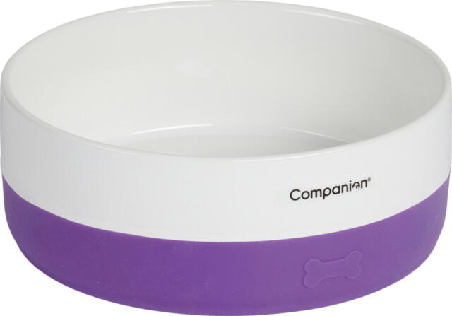 Companion Ceramic Bowl w. Silicone base Green - 400 ml