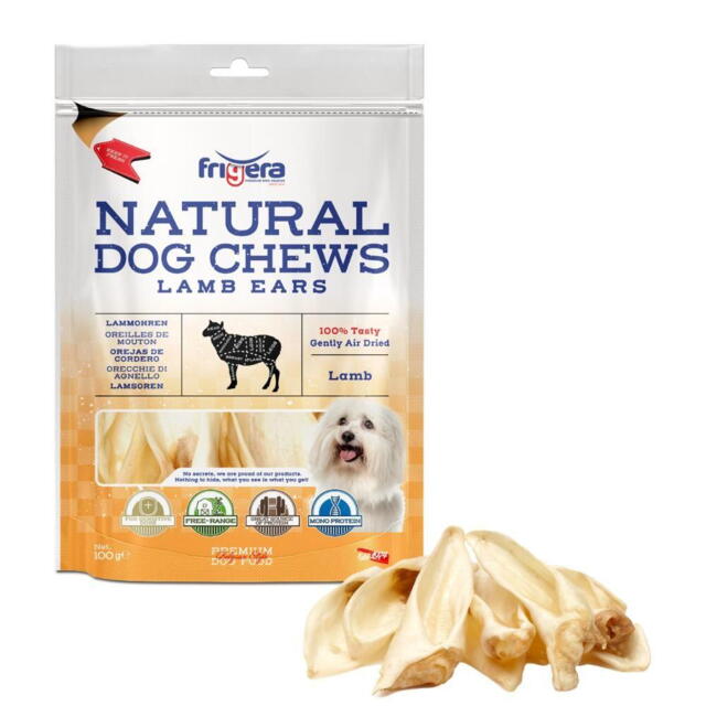 Frigera Natural Dog Chews Lammeører
