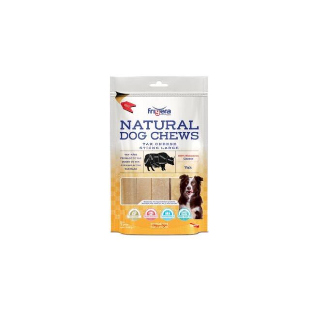 Frigera Natural Dog Chews Yak ostestænger - (L 115-135 g)