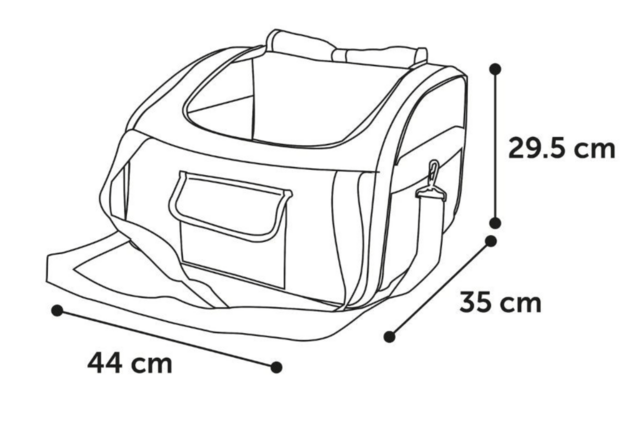 Car seat IDA, blue 44x35x29.5 cm