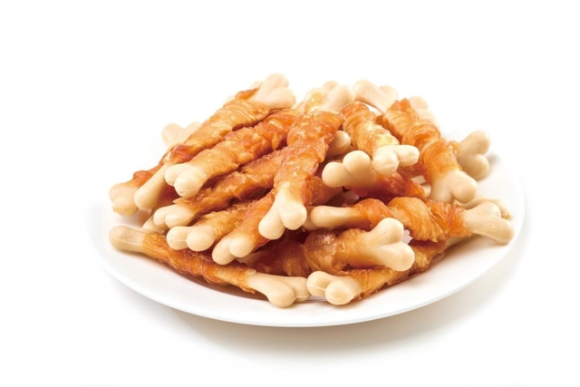 Wanpy Chicken Jerky & Calcium Bone Twists 100g