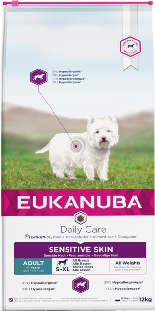 Eukanuba Daily Care Adult Sensitive Skin 12kg.