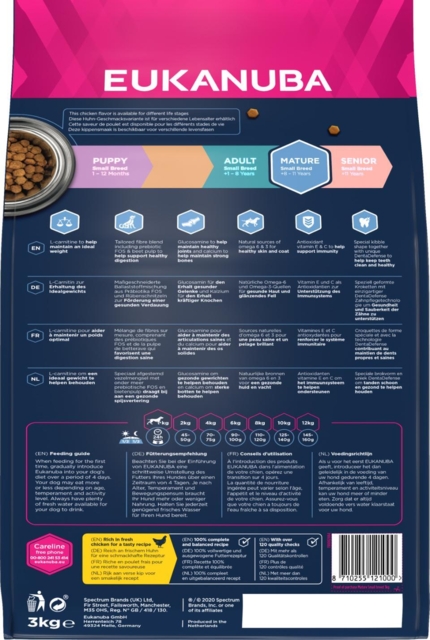 Eukanuba Mature Small Breed kylling 3kg.