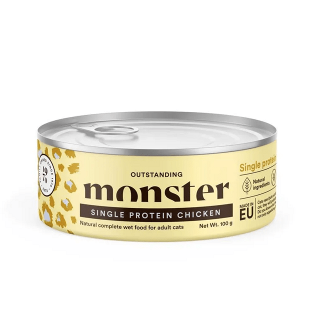 Monster Cat Adult Kylling Vådfoder til kat, 100 g