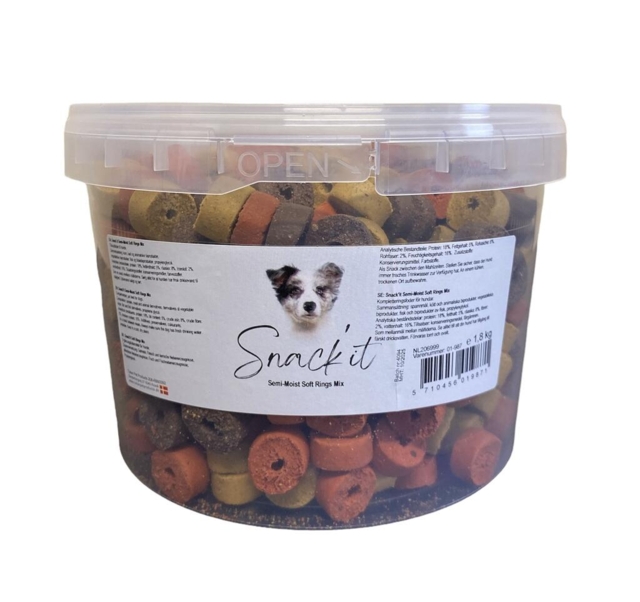 Snack’it Soft Rings Mix 1,8kg (UDSOLGT)