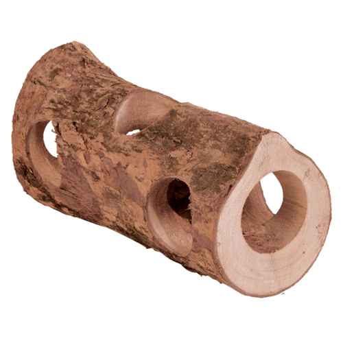 Rodent tunnel natural wood 20cm