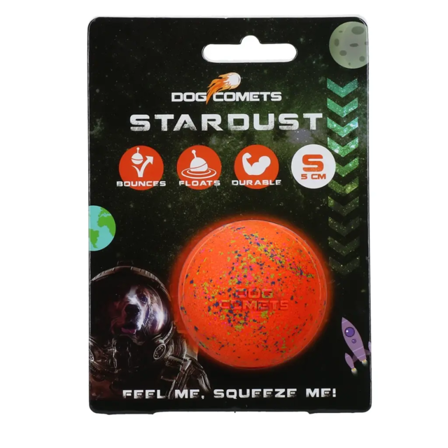 Dog Comets Ball Stardust - Orange S/5 cm
