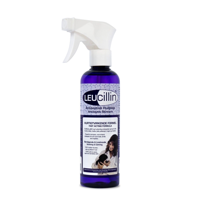 Leucillin 250 ml – Antiseptisk hudplejespray til sårpleje hos dyr