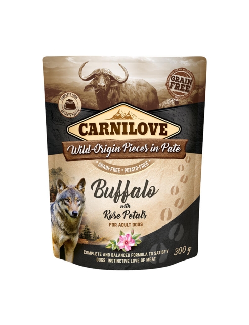 Carnilove Pouch Paté Buffalo with Rose Petals 300 g