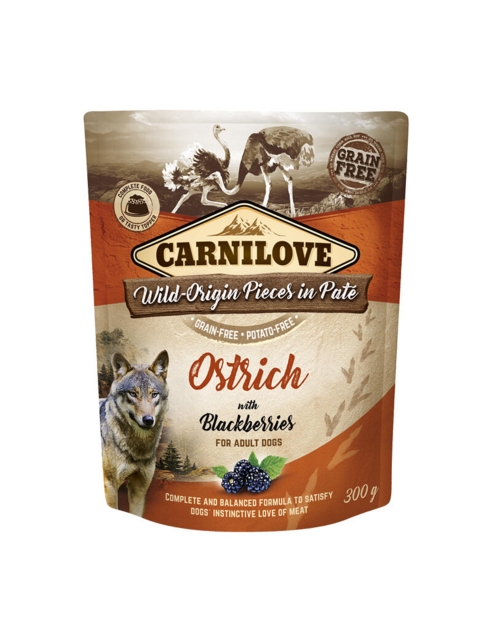 Carnilove Pouch Paté Ostrich with Blackberries 300 g