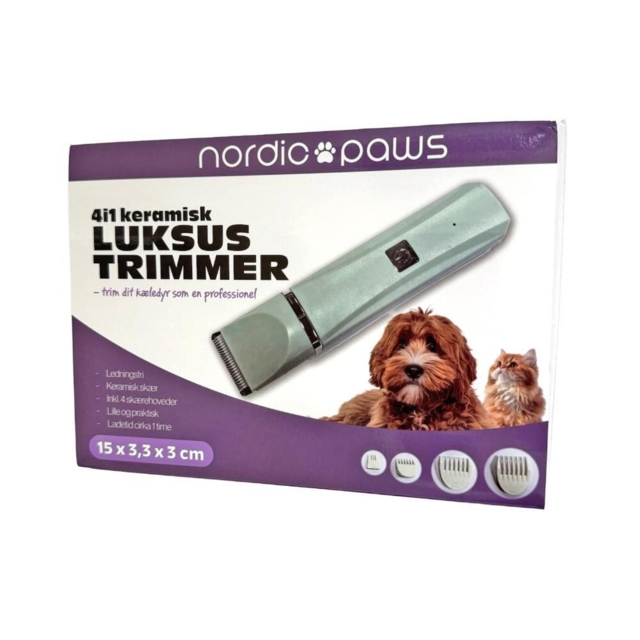 Nordic Paws 4i1 Trimmer Luksus til Hund og Kat