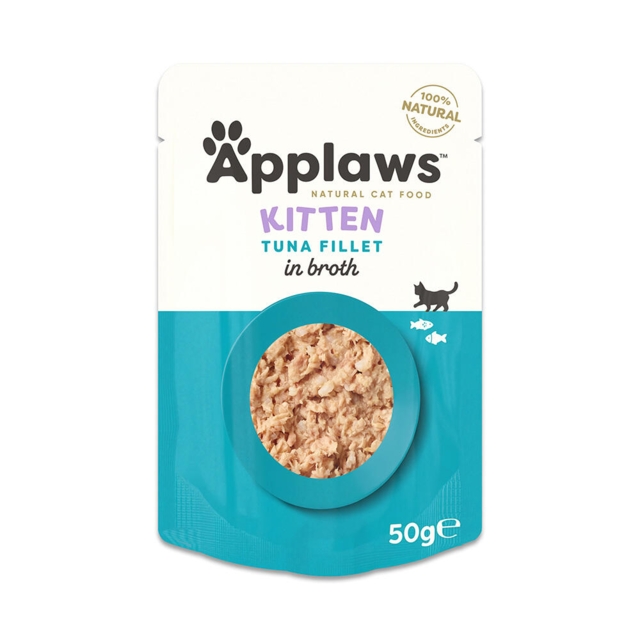 Applaws Kitten Pouch - Tuna Fillet in Broth 50g