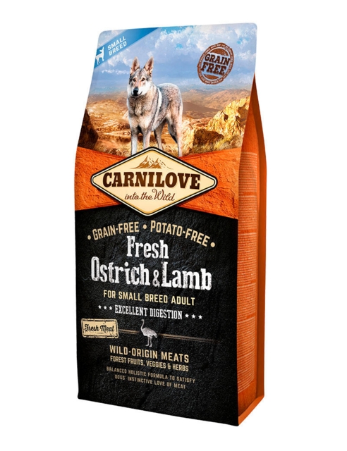 Carnilove Fresh Ostrich & Lamb Small Breed 6 kg