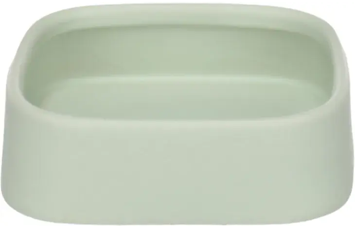 Zara Mad- og Vandskål til Gnavere Kvadratisk Grøn 12x12x3,5cm – 200 ml