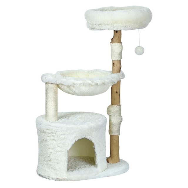 Nordic Paws Kradsetræ Wildwood 3 – Naturligt kradsemiljø med hyggehule og senge (UDSOLGT)