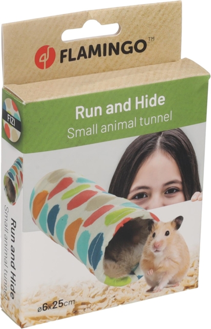 Tunnel Fizi Multicolour til hamster (25 x 6 cm)