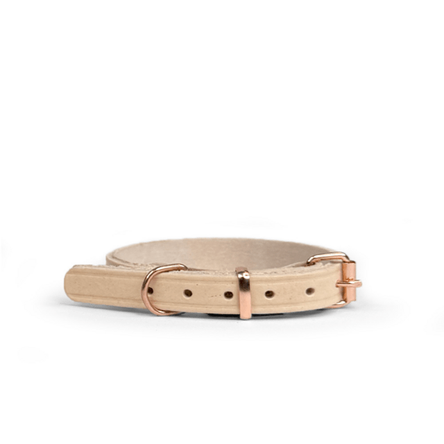 Walk'it Halsbånd Kernelæder/Rosaguld