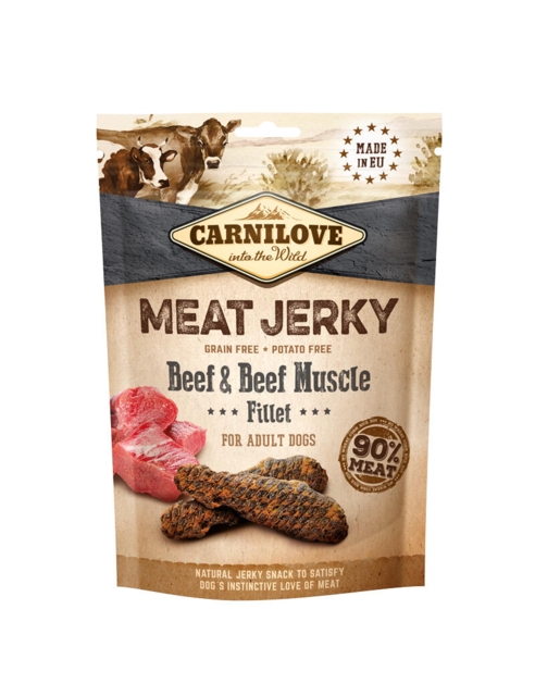 Carnilove Jerky – Beef & Beef Muscle Fillet 100 g