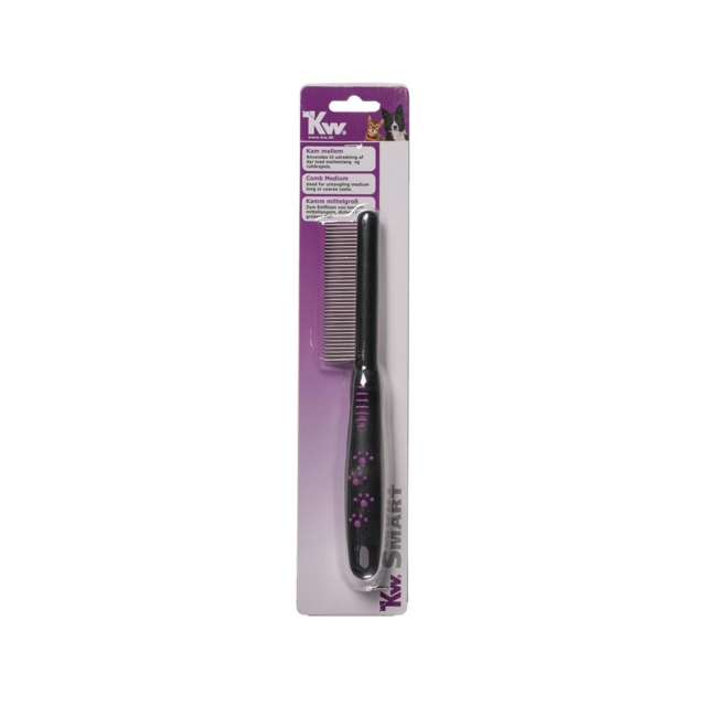 KW Smart Kam Mellem med Håndtag – til mellemlang og ruhåret pels