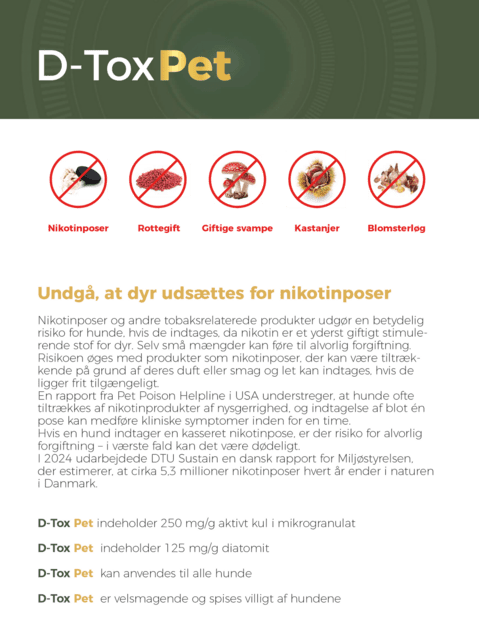 D-Tox Pet – Førstehjælp ved forgiftning hos hunde