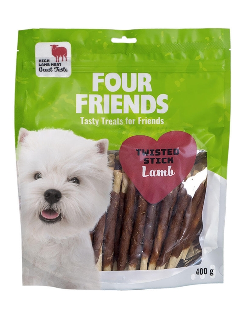 FourFriends Twisted Stick Lamb – 12,5 cm (40 stk.)