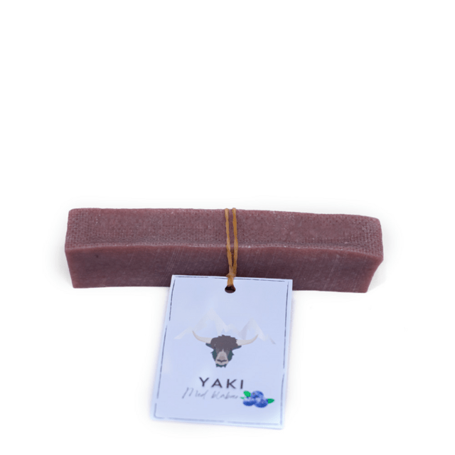 Tyggeben af yakost med blåbær – lang tyggetid til hunde (110–120 g, størrelse L)