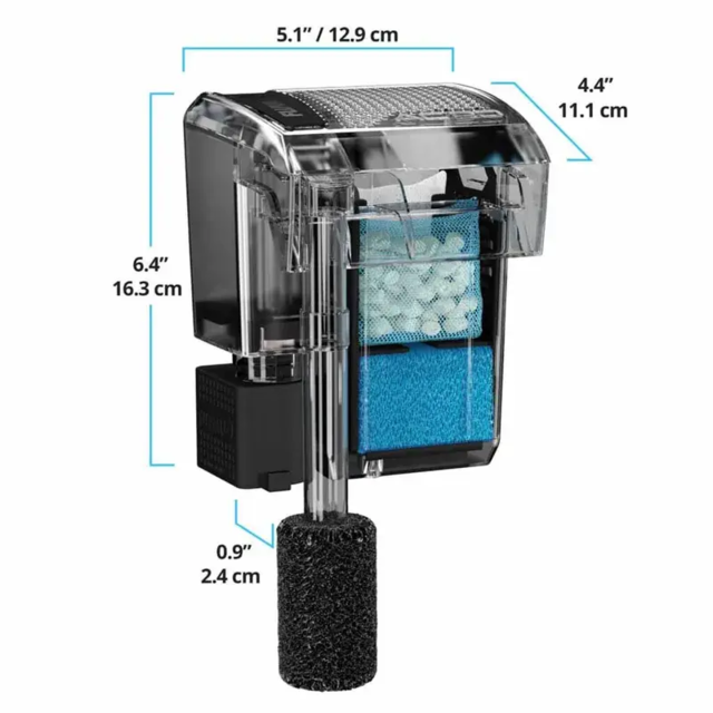 Fluval AquaClear AC 20 Hang-On Filter – 379 L/t (18–76 L akvarier)