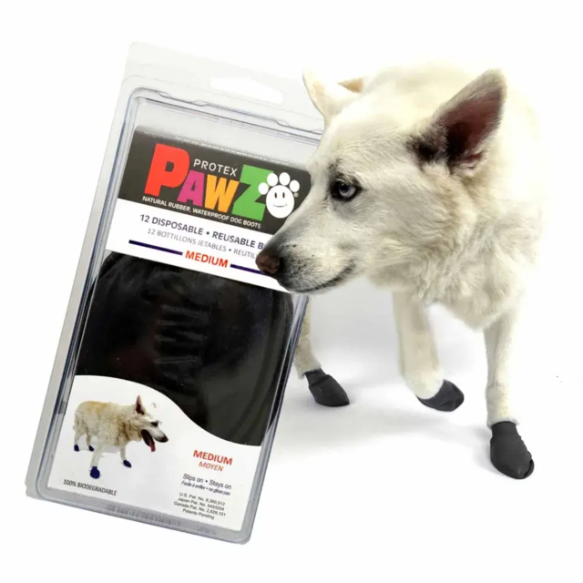 PawZ Dog Boots Black er slidstærke og fleksible hundesko ( 12 stk )