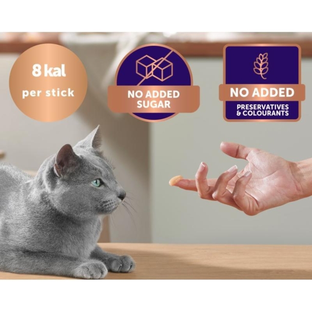 Feliway Happy Snack Kylling 6 sticks cremet beroligende snack til kat