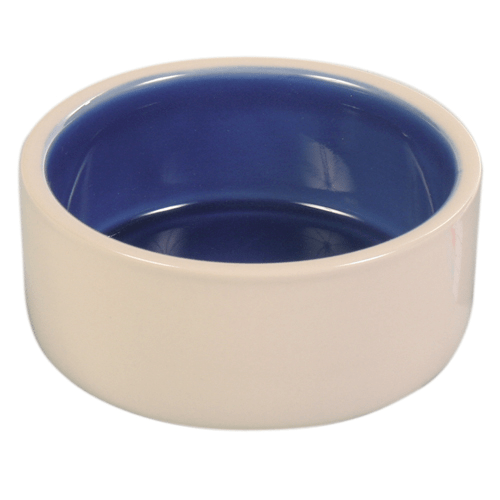 Keramik hundeskål blå ø12cm