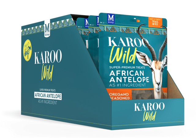 Karoo Wild Trail Bites Oregano 227 g super premium hundegodbid med Antilopekød