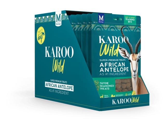Karoo Wild Training Bites Timian 113 g super premium træningsgodbid med Antilopekød