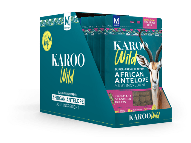 Karoo Wild Training Bites Rosmarin 113 g super premium træningsgodbid med Antilopekød