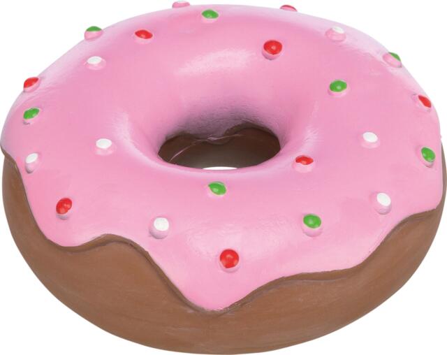 Jolly Paw Latex Donut med lyd er et sjovt og aktiverende hundelegetøj (Outlet)