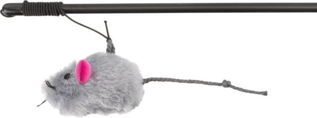 Jolly Paw Drillepind med mus 50 cm interaktivt kattelegetøj med kattemynte