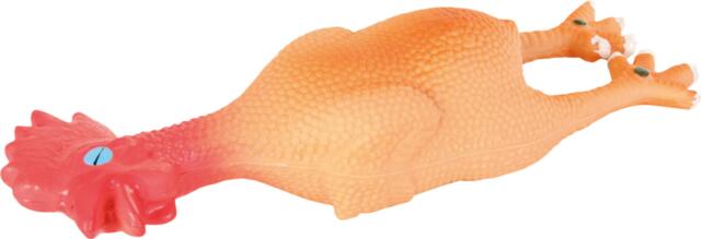 Jolly Paw Kylling i latex 23 cm med lyd sjovt hundelegetøj (Outlet)