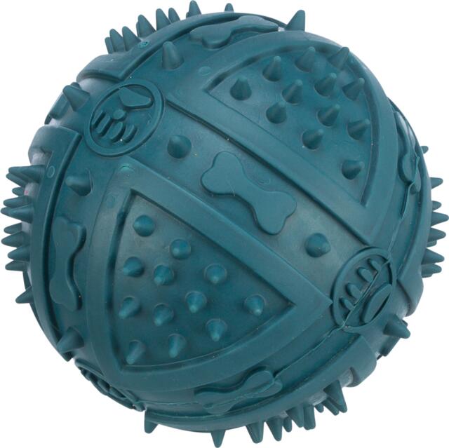 Jolly Paw Bold i naturgummi Ø9 cm med lyd og knopper  (Outlet)